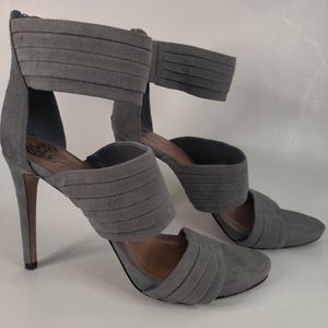 Vince Camuto Strappy Heels Suede